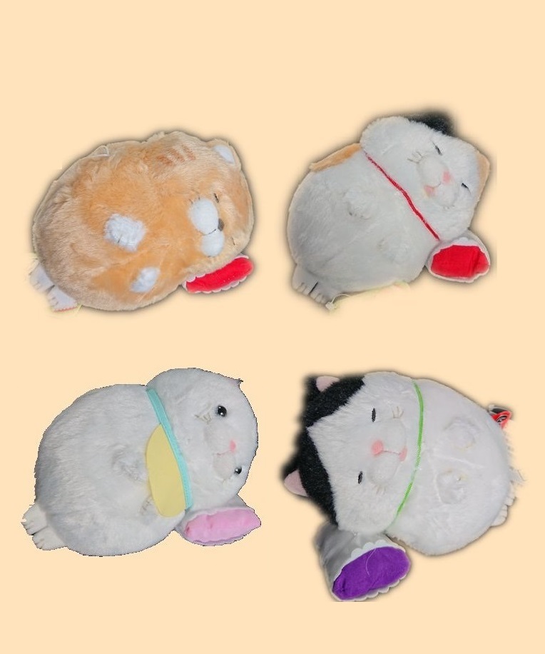 日版鬍子饅頭貓-睡覺版(一組4pcs) 4吋